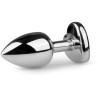 Plug argent en aluminium bijour cœur S
