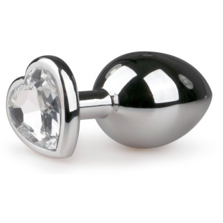 Plug argent en aluminium bijour cœur M