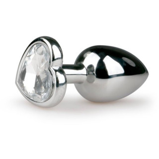 Plug argent en aluminium bijour cœur M