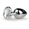 Plug argent en aluminium bijour cœur M