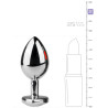 Plug argent en aluminium bijour cœur M