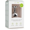 Plug argent en aluminium bijour cœur M