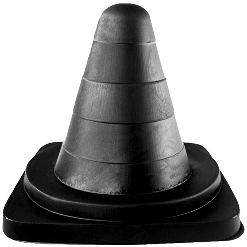 Plug noir XXL en forme de cône