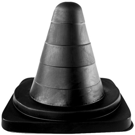 Plug noir XXL en forme de cône