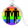 Médaillon couple hommes Rainbow