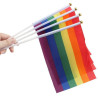 Drapeau gay rainbow 14x21cm