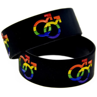 Bracelet silicone Rainbow hommes