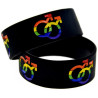 Bracelet silicone Rainbow hommes
