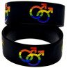 Bracelet silicone Rainbow hommes