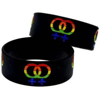 Bracelet silicone Rainbow femmes