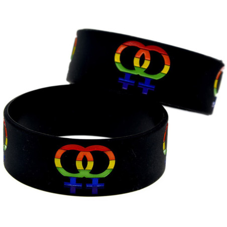 Bracelet silicone Rainbow femmes