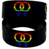 Bracelet silicone Rainbow femmes