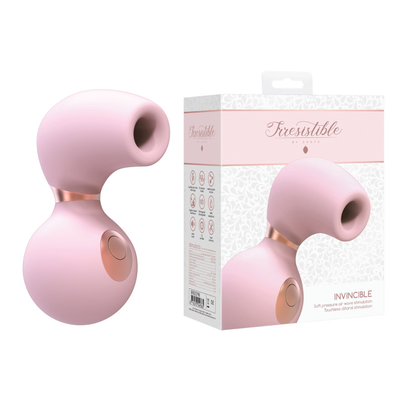 Stimulateur clitoris rechargeable Invincible rose