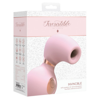 Stimulateur clitoris rechargeable Invincible rose