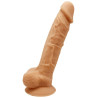 Gode ventouse et bourses 7" SilexD 17 x Ø3,8cm