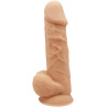 Gode ventouse et bourses 8,5" SilexD 20,5 x Ø5cm
