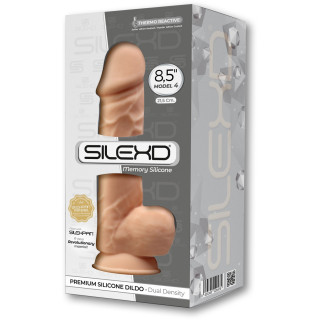 Gode ventouse et bourses 8,5" SilexD 20,5 x Ø5cm