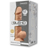 Gode ventouse et bourses 8,5" SilexD 20,5 x Ø5cm