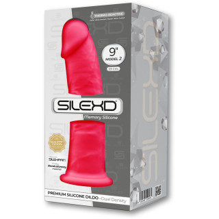 Gode ventouse 9" fuchsia SilexD 23 x Ø5,3cm