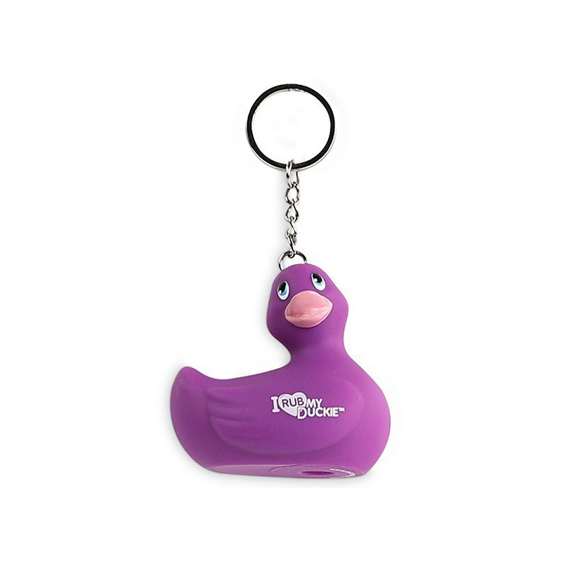 Porte-clés canard violet