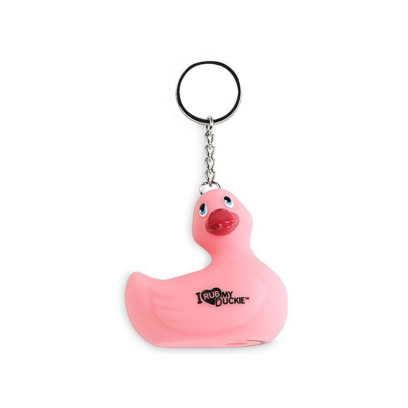 Porte-clés canard rose