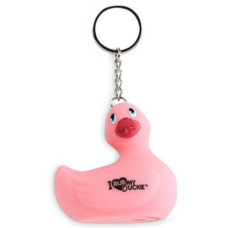 Porte-clés canard rose