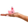Porte-clés canard rose