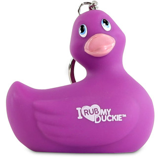 Porte-clés canard violet
