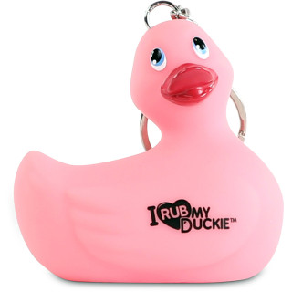 Porte-clés canard rose