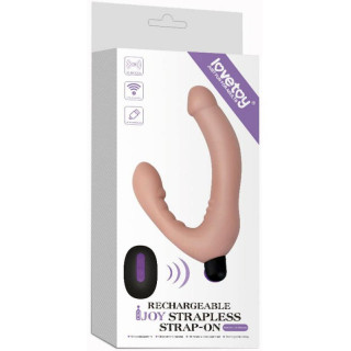 Gode ceinture strapless à télécommande chair packaging