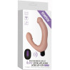 Gode ceinture strapless à télécommande chair packaging