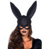 Masque rabbit noir pailleté
