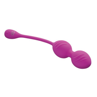 Boules Geisha Vibro Groove Duo violettes Ø3,3cm