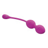 Boules Geisha Vibro Groove Duo violettes Ø3,3cm
