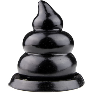 Plug noir DUNG forme crotte 11 x Ø8cm