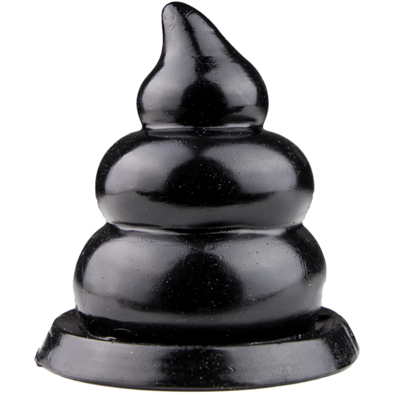 Plug noir DUNG forme crotte 11 x Ø8cm