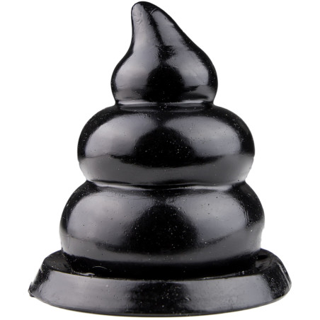 Plug noir DUNG forme crotte 11 x Ø8cm