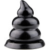 Plug noir DUNG forme crotte 11 x Ø8cm