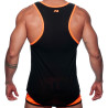 Débardeur NEON 19 noir et orange L