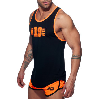 Débardeur NEON 19 noir et orange L