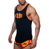 Débardeur NEON 19 noir et orange L
