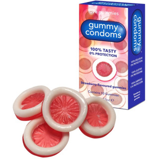 10 bonbons forme préservatif à la fraise 75g