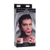 Ouvre-bouche en silicone rouge avec lanière