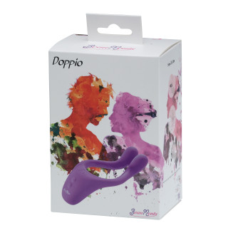 Masturbateur couple BeauMents DOPPIO violet rechargeable