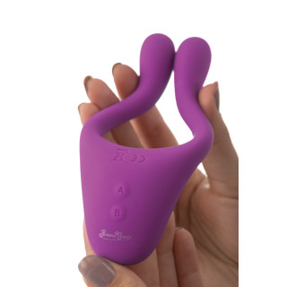 Masturbateur couple BeauMents DOPPIO violet rechargeable
