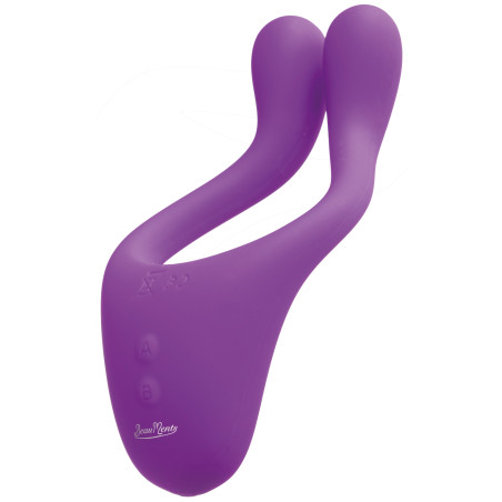 Masturbateur couple BeauMents DOPPIO violet rechargeable