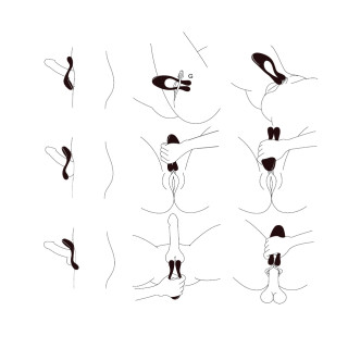 Masturbateur couple BeauMents DOPPIO violet rechargeable