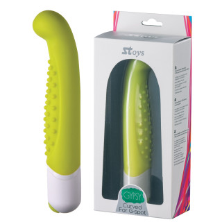 Vibro silicone point G Gypsy vert clair 14,5cm