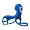 Cockring BeauMents Twosome Fun bleu rechargeable