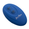 Cockring BeauMents Twosome Fun bleu rechargeable avec télécommande sans fil